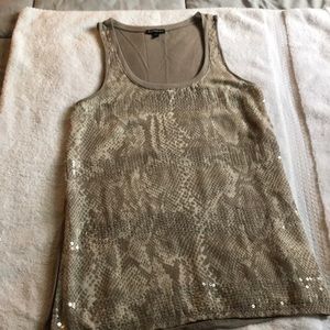 Express sequin tank top